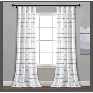 Lush Decor Ombre stripe two window panels 40in'x108in'
